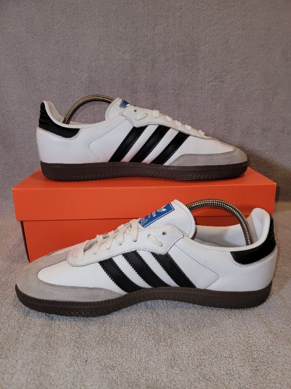 Adidas Originals Samba OG White Black Gum Men’s Size 9.5 Sneaker B75806 - Picture 2 of 15